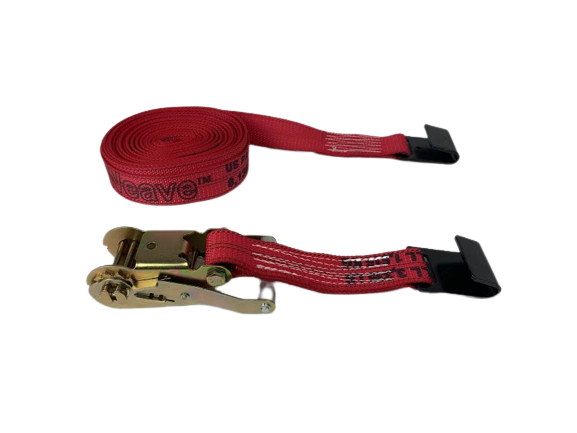 A-2X30RFH-DW - 2” x 30’ Ratchet Assembly with Flat Hooks - Diamond Weave-BEST