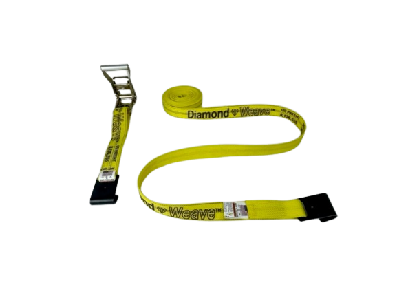 2" x 30' Ratchet Strap Assembly w/ Storage Loop & Flat Hooks-BEST