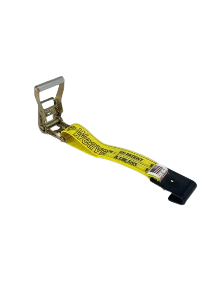 2" x 30' Ratchet Strap Assembly w/ Storage Loop & Flat Hooks-BEST