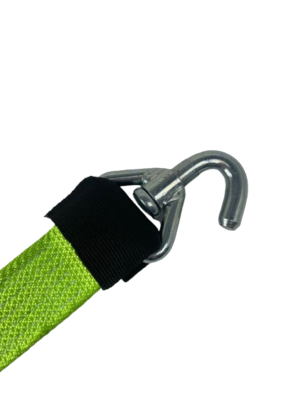 2" x 10' Strap w/ Steel Short Swivel J & Low Profile Sleeve-BEST