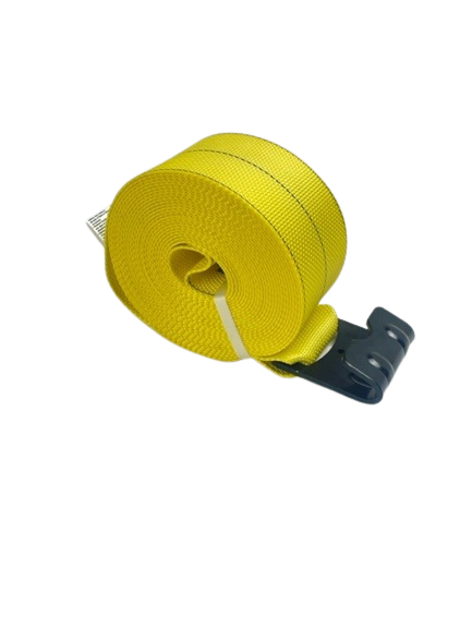 S-4X30FH-DW - 4" x 30' Diamond Weave Winch Straps with Flat Hook-BEST