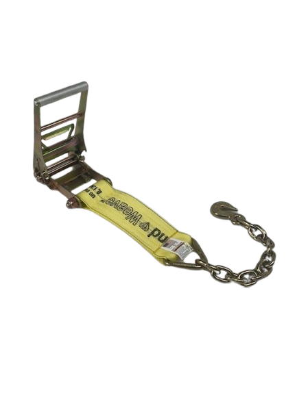 4" x 1" Ratchet Short End w/ Chain End & Grab Hook-BEST