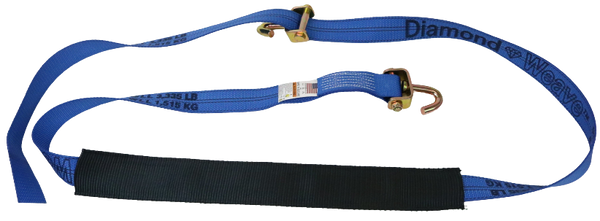 2" x 12' Ratchet Wheel Strap w/ 2" Low Profile Sleeve-BEST