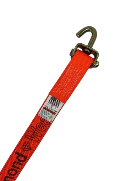 2" x 10' Strap w/ Swivel J & Low-Profile Sleeve-BEST