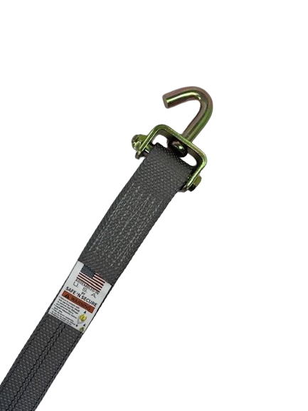 2" x 10' Strap w/ Swivel J & Low-Profile Sleeve-BEST
