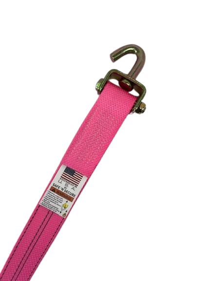 2" x 10' Strap w/ Swivel J & Low-Profile Sleeve-BEST