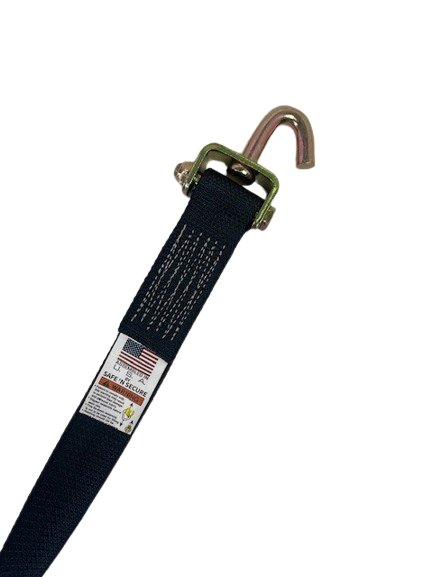 2" x 12' Strap w/ Swivel J & Low-Profile Sleeve-BEST