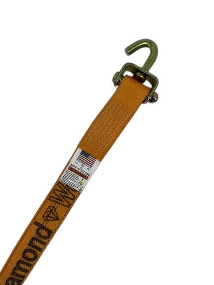 2" x 12' Strap w/ Swivel J & Low-Profile Sleeve-BEST