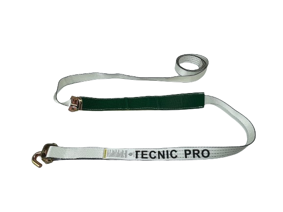 2" x 14' TECNIC Pro Web Strap w/ Short Swivel J-Hook & Low-Pro Sleeve-BETTER
