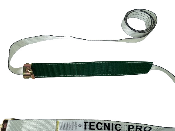 2" x 14' TECNIC Pro Web Strap w/ Short Swivel J-Hook & Low-Pro Sleeve-BETTER