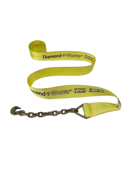 4" x 30' Ratchet Assembly w/ Chain Ends & Grab Hooks-BEST