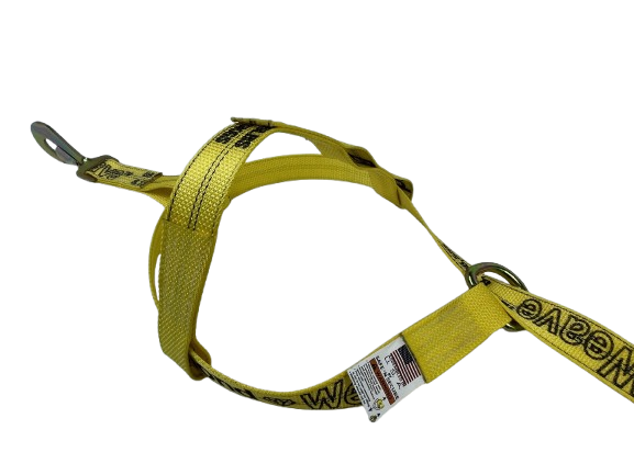 2" Diamond Weave Adjustable Basket Wheel Strap w/ Ratchet & Snap Hooks-BEST