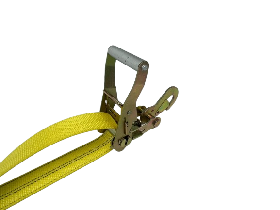 2" Diamond Weave Adjustable Basket Wheel Strap w/ Ratchet & Snap Hooks-BEST