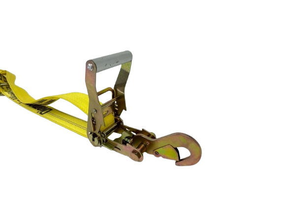 2" Diamond Weave Adjustable Basket Wheel Strap w/ Ratchet & Snap Hooks-BEST