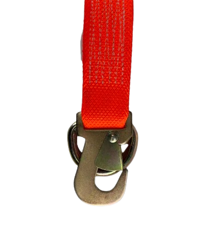 2" x 8' Wheel Lift Strap w/ Flat Snap Hook & D-Ring-BEST