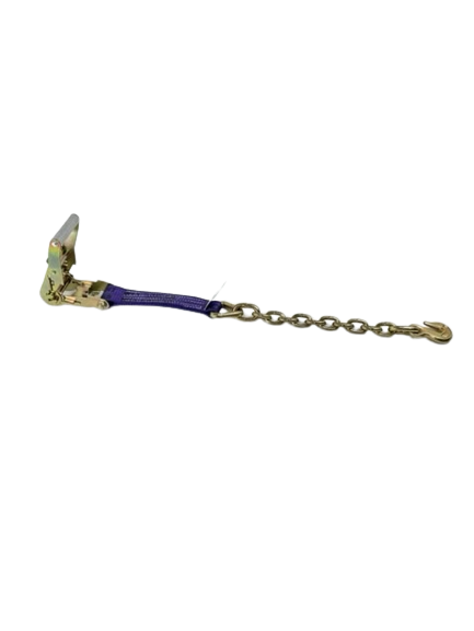 A-2X30RCE-DW - 2" x 30' Ratchet Strap w/ Chain Ends & Grab Hooks-BEST