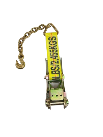 A-3X30RCE - 3" x 30' Ratchet Assembly w/ Chain Ends & Grab Hooks-BETTER
