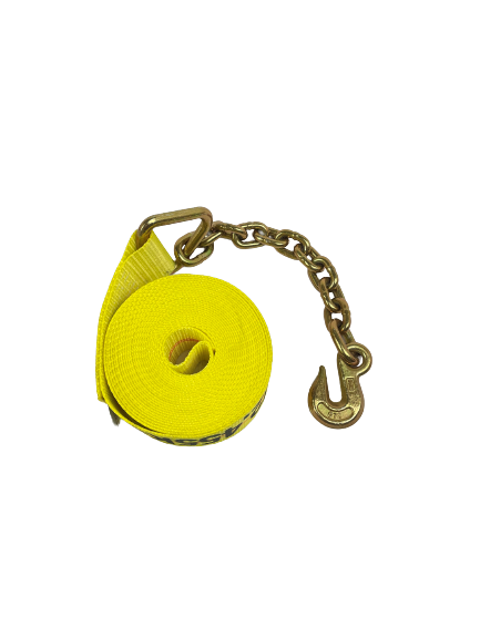 A-3X30RCE - 3" x 30' Ratchet Assembly w/ Chain Ends & Grab Hooks-BETTER