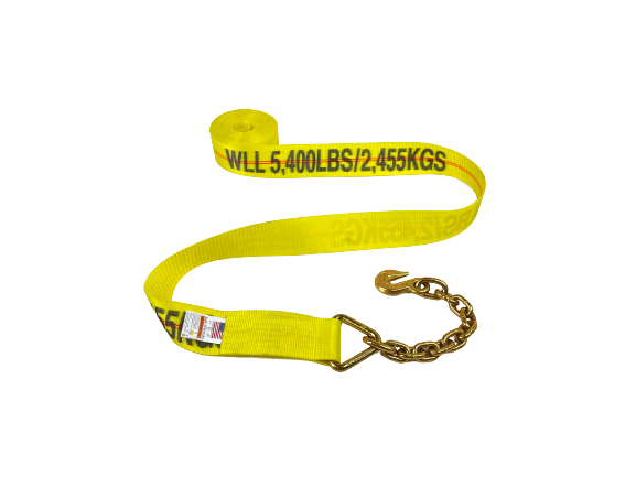 A-3X30RCE - 3" x 30' Ratchet Assembly w/ Chain Ends & Grab Hooks-BETTER