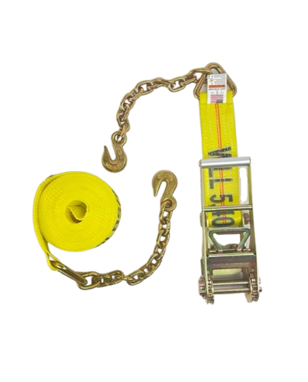 A-3X30RCE - 3" x 30' Ratchet Assembly w/ Chain Ends & Grab Hooks-BETTER