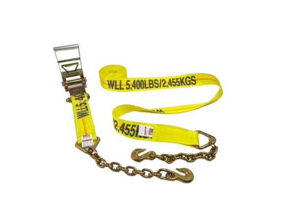 A-3X30RCE - 3" x 30' Ratchet Assembly w/ Chain Ends & Grab Hooks-BETTER