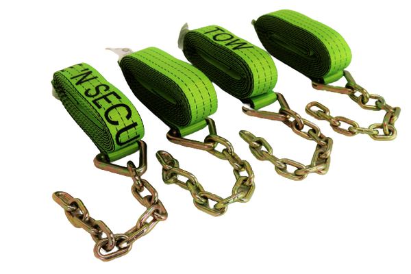 TOW-8PTCHAIN-I - 8 Point Kit Hi-Viz Green TECNIC for Rollback/Flatbed Tie Down-BETTER