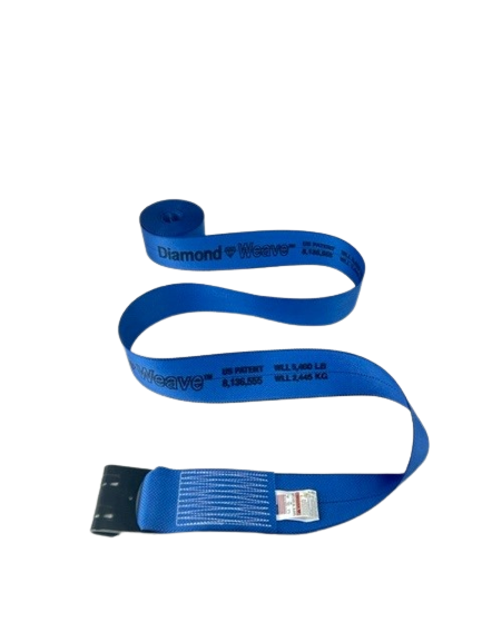 S-4X30FH-DW - 4" x 30' Diamond Weave Winch Straps with Flat Hook-BEST