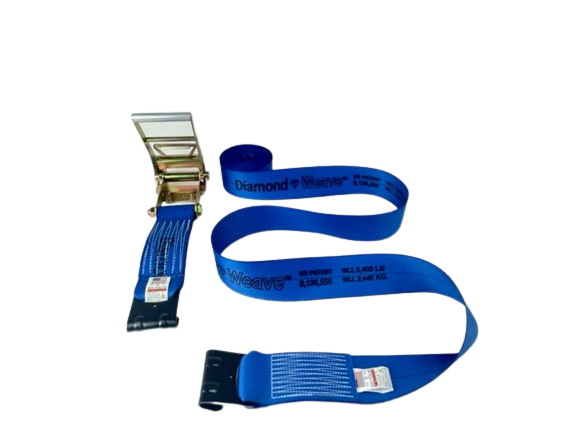 A-4X30RFH-DW - 4” x 30’ Ratchet Assembly with Flat Hooks-BEST