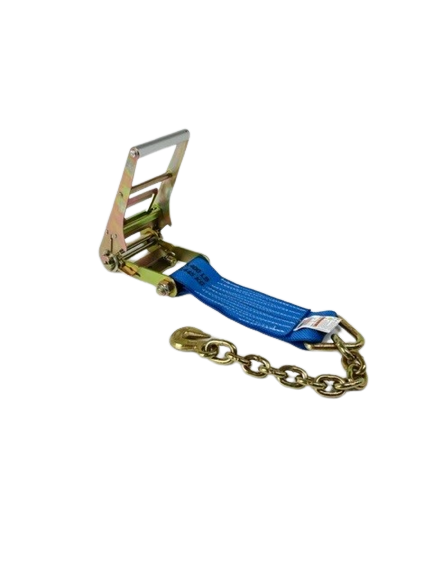 4" x 30' Ratchet Assembly w/ Chain Ends & Grab Hooks-BEST