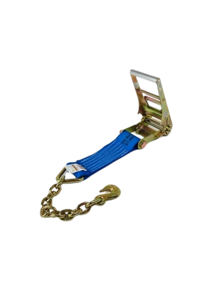 4" x 1" Ratchet Short End w/ Chain End & Grab Hook-BEST