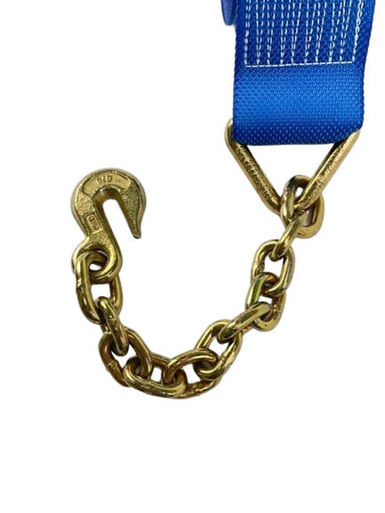 4" x 30' Ratchet Assembly w/ Chain Ends & Grab Hooks-BEST