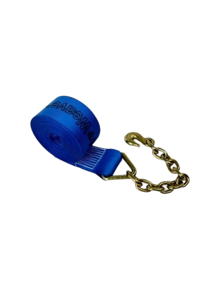 4" x 30' Ratchet Assembly w/ Chain Ends & Grab Hooks-BEST