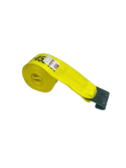 A-4X30RFH - 4” x 30’ Ratchet Assembly with Flat Hooks-BETTER