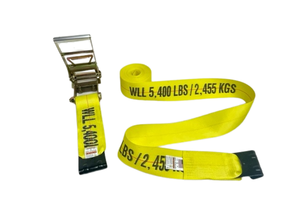 A-4X30RFH - 4” x 30’ Ratchet Assembly with Flat Hooks-BETTER