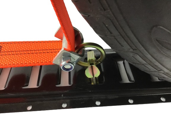 A-2X11RHOAIRCS-DW - 2" x 10' Wheel Strap with 3 Rubber Tread Grabs and Ratchet-BEST