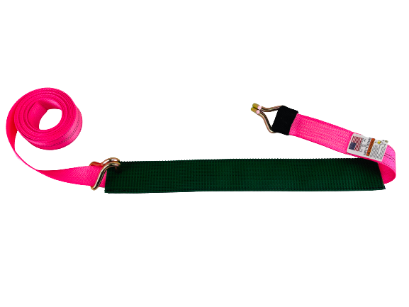 S-2X14WHRELP-DW - 2" x 14' Strap w/ Wire Hooks & Low Profile Sleeve-Diamond Weave-BEST