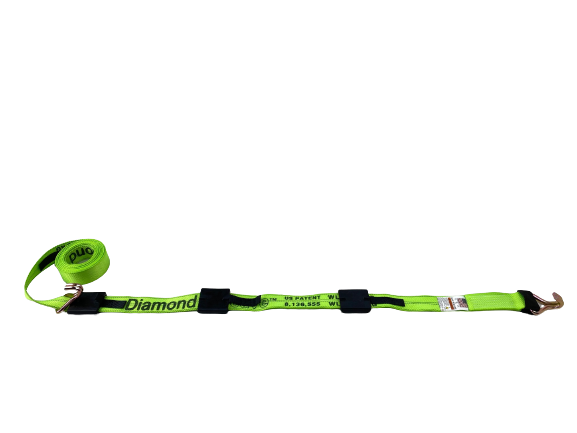 S-2X14COT-DW - 2" x 14' Strap w/ Wire Hooks & Rubber Cleats-Diamond Weave-BEST