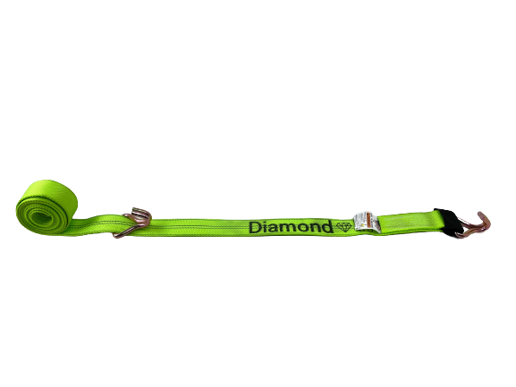 S-2X14COT2-DW - 2" x 14' Strap w/ Wire Hooks-Diamond Weave-BEST