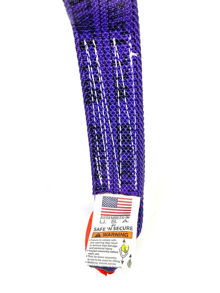 TOW-8PT-KIT - 8 Point DIAMOND WEAVE Flatbed/Rollback 14' Car Tie Down w/ RJ Hooks-BEST