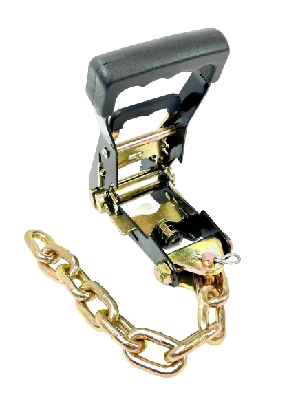 TOW-8PTCHAIN18-HDDW - 8 Point DIAMOND WEAVE Flatbed/Rollback 14' Car Tie-Down w/ Chain Tail-BEST