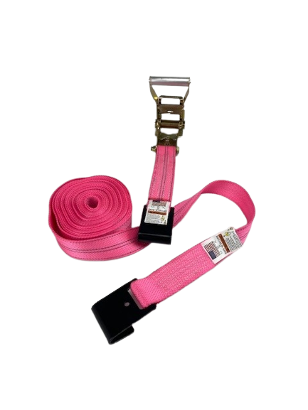 A-2X30RFH-DW - 2” x 30’ Ratchet Assembly with Flat Hooks - Diamond Weave-BEST