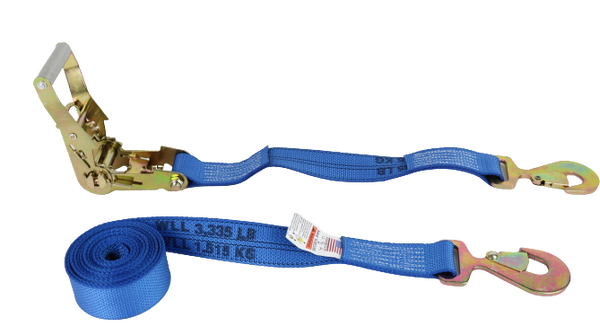 2" X 13' Gas Cylinder Ratchet Assembly with Flat Snap Hooks-BEST