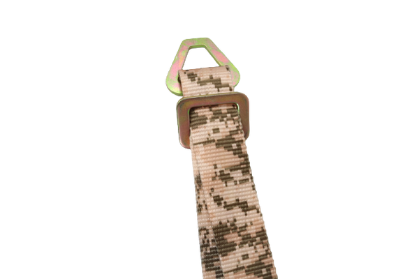 A-2X8RAS-CAMO - 2” x 8’ Camo Combo Ratchet Axle Strap Assembly with Snap Hooks-BETTER