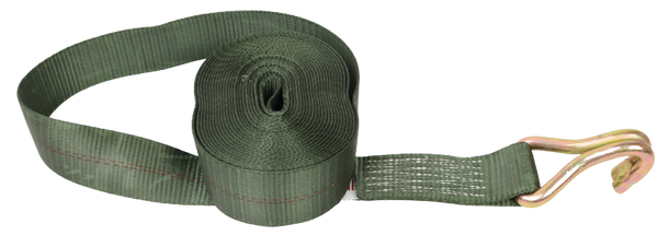 A-2X30RWH-OLIVE - 2" x 30' Green Camo Ratchet Strap with Wire Hooks-BETTER