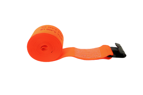 S-4X30FH-DW - 4" x 30' Diamond Weave Winch Straps with Flat Hook-BEST