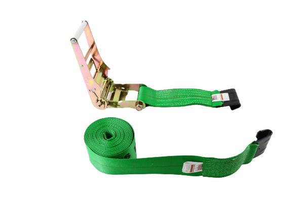 A-4X30RFH - 4” x 30’ Ratchet Assembly with Flat Hooks-BETTER