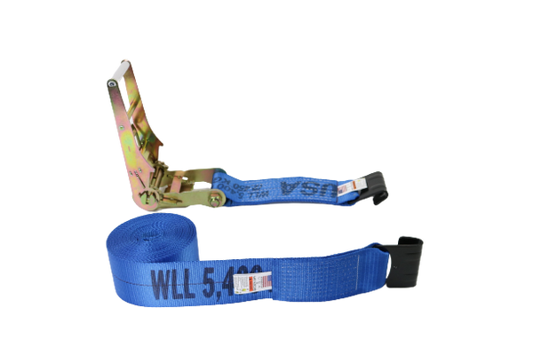 A-4X30RFH - 4” x 30’ Ratchet Assembly with Flat Hooks-BETTER