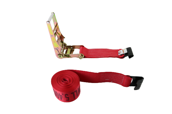 A-4X30RFH - 4” x 30’ Ratchet Assembly with Flat Hooks-BETTER