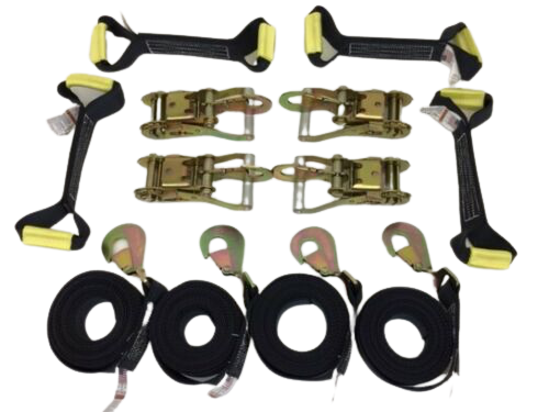 TOW-8PT-TSH-DW - 8 Point DIAMOND WEAVE Flatbed/Rollback 14' Car Tie-Down w/ Twisted Snap Hook-BEST