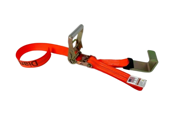 2" X 4' Gas Cylinder Ratchet w/ Loop & Strap w/ Waste Hook-BEST